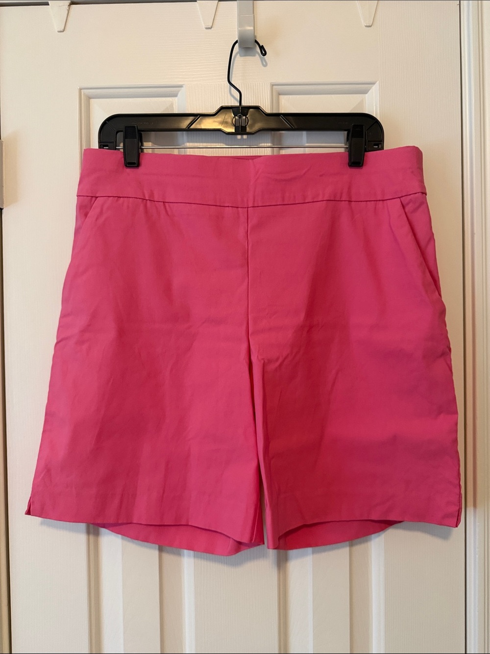 New York & Company Bright Pink Tailored Bermuda Shorts